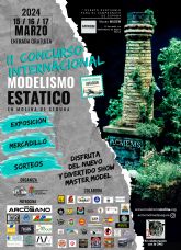 El II Concurso Internacional de Modelismo Esttico se celebra en Molina de Segura los das 15, 16 y 17 de marzo, con la aviacin como temtica especial