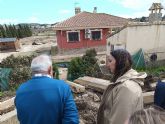 Rubira visita los municipios de Lorca y Cehegn para conocer los daños en cultivos, infraestructuras y caminos rurales que afectan al sector agrario