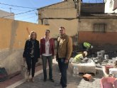 La primera fase de la renovación de calles del barrio de San Cristóbal en Lorca está al 90 por ciento de ejecución