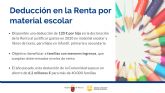 Las familias con menores ingresos se ahorrarn 120 euros por hijo en la Renta al justificar gastos en material escolar