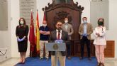 El Ayuntamiento de Lorca realiza una declaración institucional con motivo del noveno aniversario de los terremotos de 2011