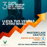 El experto y coach Javier Valera imparte una MasterClass gratuita destinada a descubrir las 'tres claves del �xito en el mundo de las ventas'
