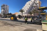 El Ayuntamiento de Cartagena renueva el asfalto en la Gran Va de La Manga
