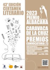 El Ayuntamiento de Caravaca convoca la edición 2023 del Certamen Literario Albacara