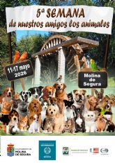 Molina de Segura celebra la quinta edición de la Semana de nuestros amigos los animales del 11 al 17 de mayo