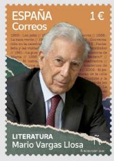 Correos rinde homenaje a Mario Vargas Llosa, referente de la literatura en lengua espanola, con un sello conmemorativo