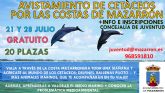 Juventud programa salidas en barco para avistar cetceos en la bahia de Mazarrn