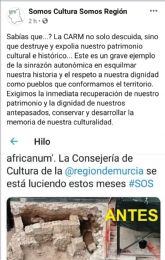 Somos Cultura Somos Región denuncia el estado de abandono de nuestro patrimonio