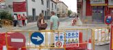 Inicio de las obras en la calle Begastri, una de las arterias principales de Cehegn