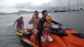 Rescatados un padre y su hijo que fueron arrastrados por el mar desde Puerto Bello hasta Playa Honda