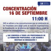 Sae se suma a las concentraciones por el estatuto marco