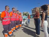 La nueva Brigada de Acci�n Urbana refuerza el servicio de limpieza viaria en Alcantarilla