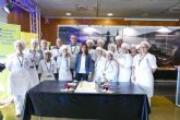 Los alumnos de la Escuela de Hosteleria llevan los dulces mas tipicos de Cartagena a Murcia Gastronomica