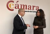 La consejera Cristina Snchez se rene con el presidente de la Cmara Oficial Comercio, Industria, Servicios y Navegacin de Cartagena