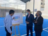 La nueva cubierta de la pista polideportiva del colegio Nuestra Señora de las Mercedes permitir que pueda ser utilizada durante todo el año