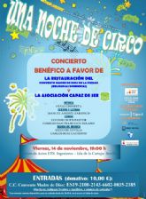 El arte se viste de circo para ayudar concierto benéfico en Sevilla el 14 de noviembre