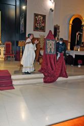 Presentado el boceto del nuevo estandarte del Grupo de Fieles de San Benito Abad de Sevilla