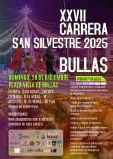 Bullas celebrar la XXVII San Silvestre 2025 el 28 de diciembre con deporte, disfraces y ambiente festivo