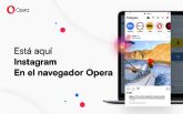 Opera para PC se desmarca del resto de navegadores con un acceso integrado a Instagram