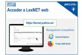 La presentación de escritos iniciadores por LexNET se incrementó un 15% respecto a 2019 con la reactivación del servicio
