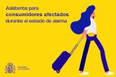 Consumo lanza una web de asistencia a afectados durante el estado de alarma, tras la reanudacin de los plazos administrativos