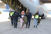 La Policía Nacional traslada a España a María Natividad Jáuregui Espina entregada por las autoridades belgas
