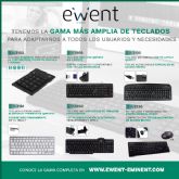 Ewent da las claves para elegir el teclado que mejor se adapta a las necesidades de cada usuario