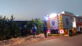 Dos heridos leves en el accidente de un autobús en Almendricos en Lorca