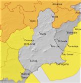Avisos amarillos por nevadas y fenómenos costeros en la Región de Murcia