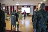 La Brigada Paracaidista recibe la visita de la ministra de Defensa para reconocer el trabajo realizado tras el paso de la tormenta Filomena
