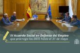 El Gobierno acuerda con los agentes sociales prorrogar los ERTE hasta el 31 de mayo