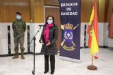 La Brigada de Sanidad informa a la ministra de su intensa intervencin en la ola de fro