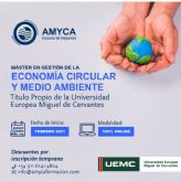 AMYCA pone en marcha su Máster en Gestión de la Economía Circular y Medio ambiente