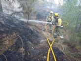 Incendio forestal declarado en el monte Miravete