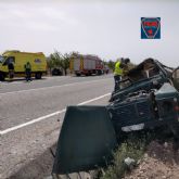 Servicios de emergencia han intervenido en un accidente de tráfico con dos heridos en Jumilla