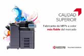 Infocopy recomienda utilizar tner original para garantizar el rendimiento ptimo de las mquinas Kyocera