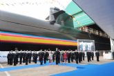Ceremonia de puesta a flote del submarino S-81, un logro de la industria de defensa nacional