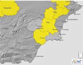Meteorología emite para esta tarde un boletín de aviso, nivel amarillo, de fenómenos adversos observados por lluvias en la Región de Murcia
