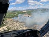 Incendio de vegetacin declarado en el paraje de El Ginete, en Cieza