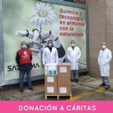 SATECMA dona productos para desinfección a Cáritas y la Federacin Española de Bancos de Alimentos