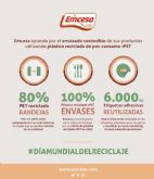 Emcesa incrementa el uso de material reciclado rPET en sus envases