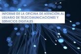 La Oficina de Atención al usuario de Telecomunicaciones recibió un 13% menos de reclamaciones durante el ano 2020