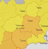 Aviso de nivel naranja por lluvia hasta 30 litros por metro cuadrado en una hora y de 100 litros en 12 horas