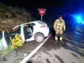 Fallece el conductor de un turismo en un accidente de trfico ocurrido esta madrugada en Mazarrn