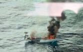 Se incendia un velero en la playa de Percheles en Mazarrn