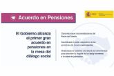 El Gobierno firma con los interlocutores sociales ​el primer gran pacto sobre pensiones en el marco del dilogo social desde el ano 2011
