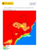 El nivel de riesgo de incendio forestal previsto para hoy martes es EXTREMO en la mayor parte de la Regin de Murcia