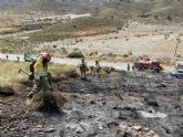 Efectivos adscritos al Plan Infomur acuden a extinguir incendio forestal en Mazarrn