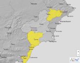 Meteorologa extiende su aviso por lluvias (15 l/m2 en una hora) al Campo de Cartagena y Mazarrn