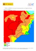 El nivel de riesgo de incendio forestal previsto para hoy martes es muy alto en casi toda la Región